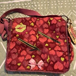 Betsey Johnson Messenger Bag - expandable